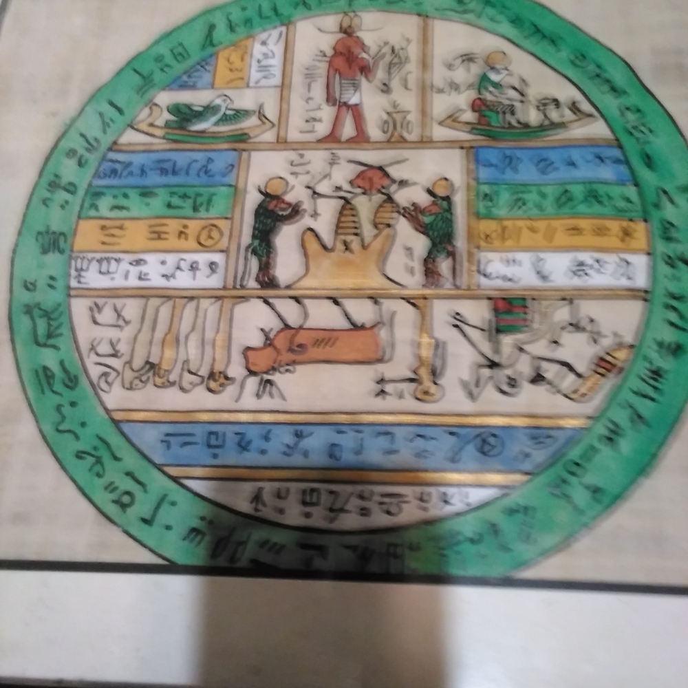 Colorful Egyptian Papyrus Art
